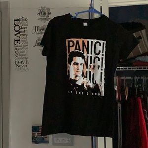 A medium sized Panic! at the Disco shirt